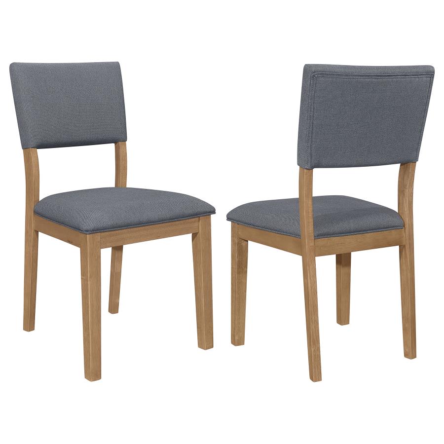 (image for) Sharon Fabric Upholstered Dining Side Chair Brown (Set of 2) - Click Image to Close