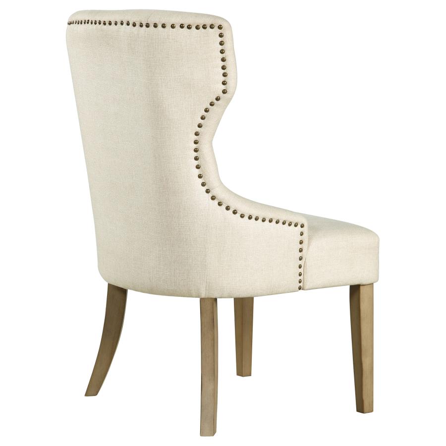 (image for) Baney Tufted Upholstered Dining Chair Beige and Rustic Grey