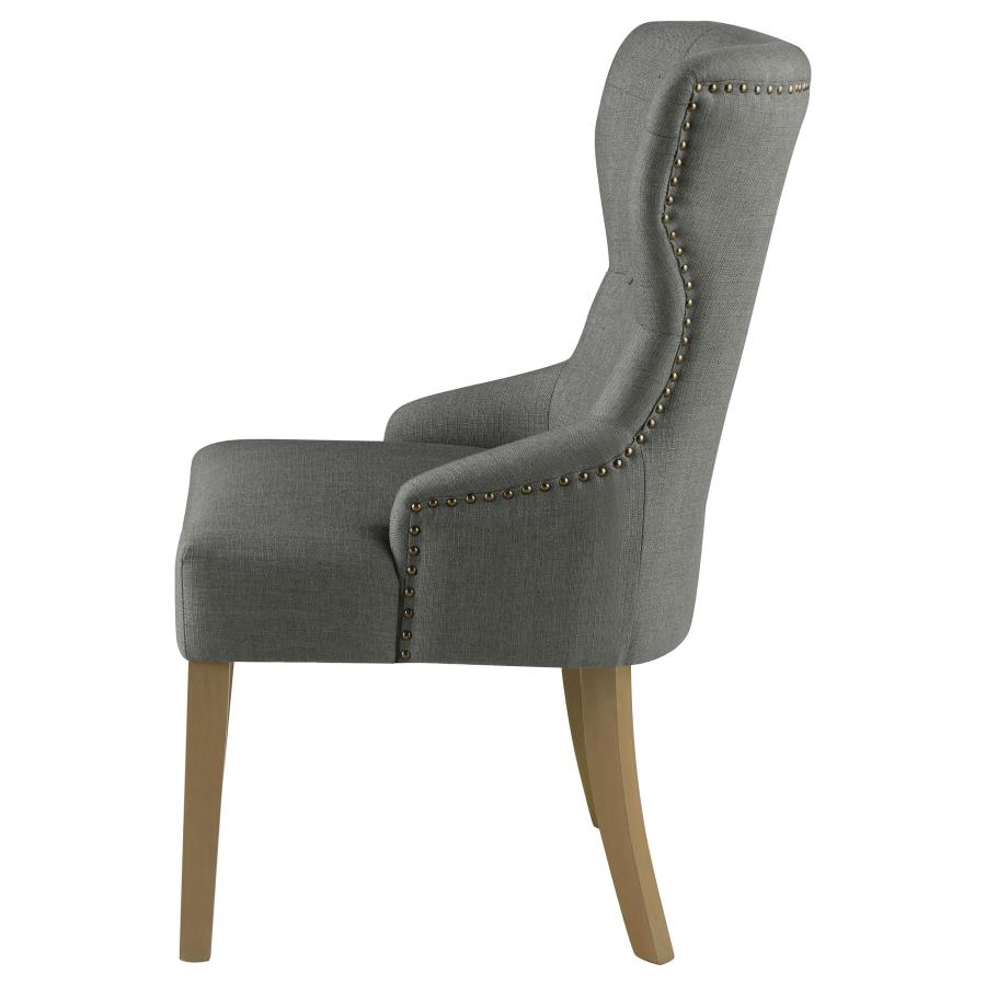 (image for) Baney Tufted Upholstered Dining Chair Grey and Rustic Grey