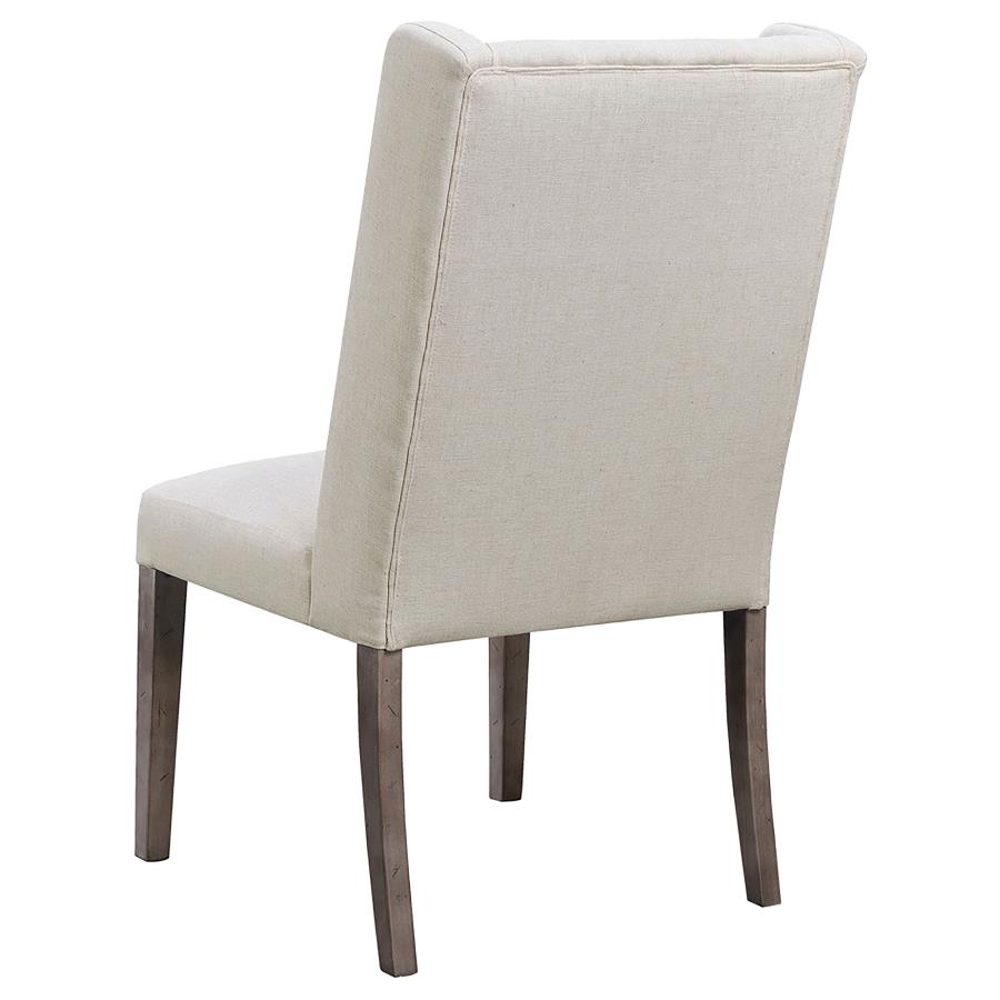 (image for) Bexley Fabric Upholstered Dining Side Chair Beige (Set of 2)