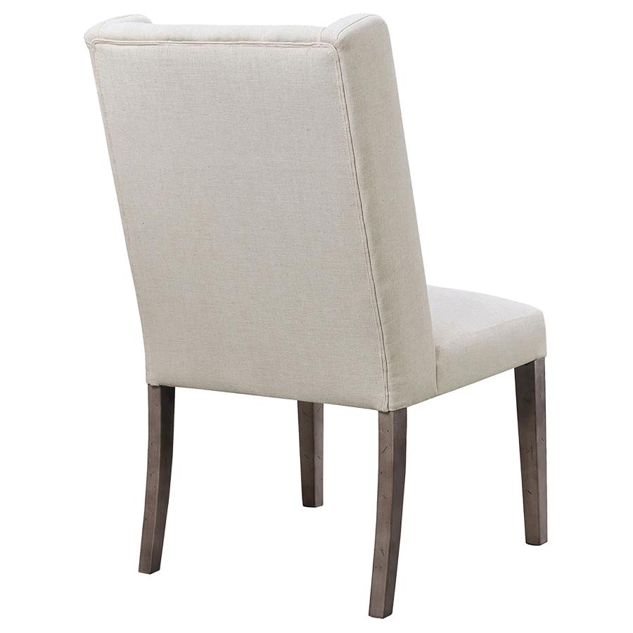 (image for) Bexley Fabric Upholstered Dining Side Chair Beige (Set of 2)