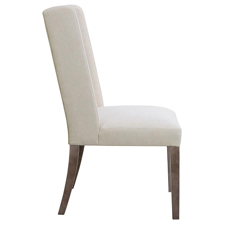 (image for) Bexley Fabric Upholstered Dining Side Chair Beige (Set of 2)