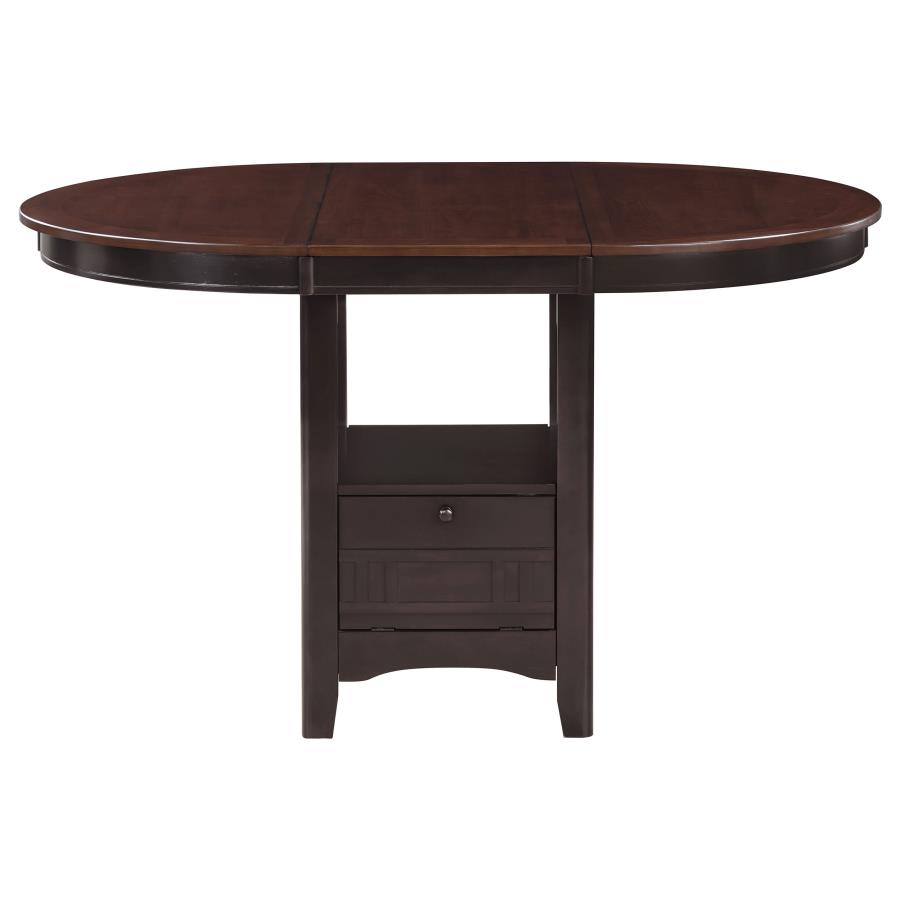 (image for) Lavon Oval 60-inch Extension Counter Dining Table Chestnut