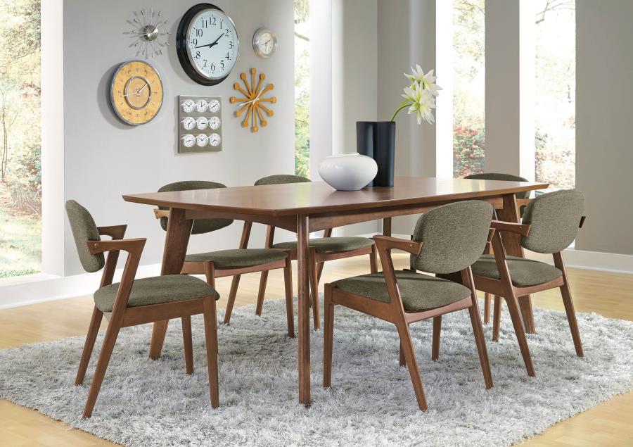Modal Additional Images for Malone Padded Wood Dining Arm Chair Dark Walnut (Set of 2)