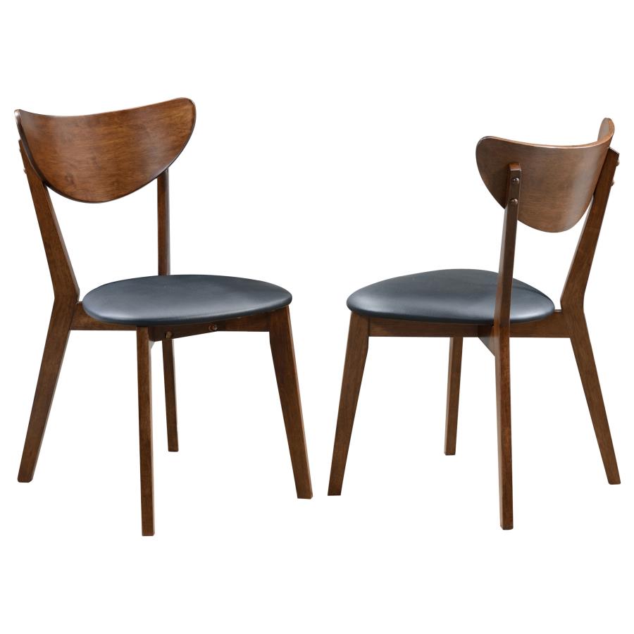 (image for) Jedda Wood Dining Side Chair Dark Walnut (Set of 2)