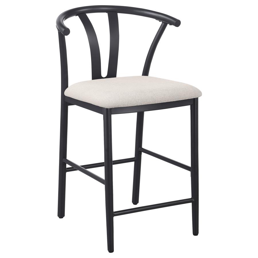 (image for) Dolman Counter Height Dining Side Chair Beige (Set of 2)