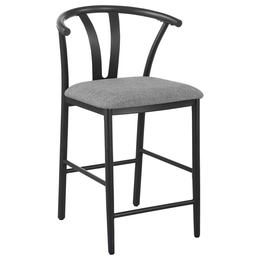 (image for) Dolman Counter Height Dining Side Chair Grey (Set of 2)