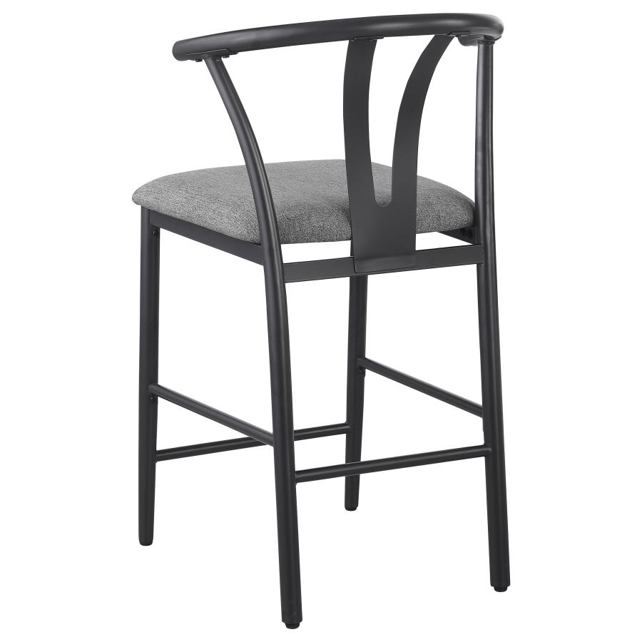 (image for) Dolman Counter Height Dining Side Chair Grey (Set of 2)