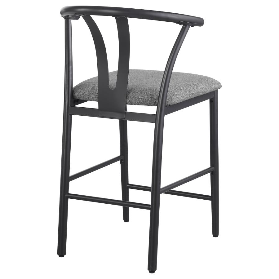 (image for) Dolman Counter Height Dining Side Chair Grey (Set of 2)