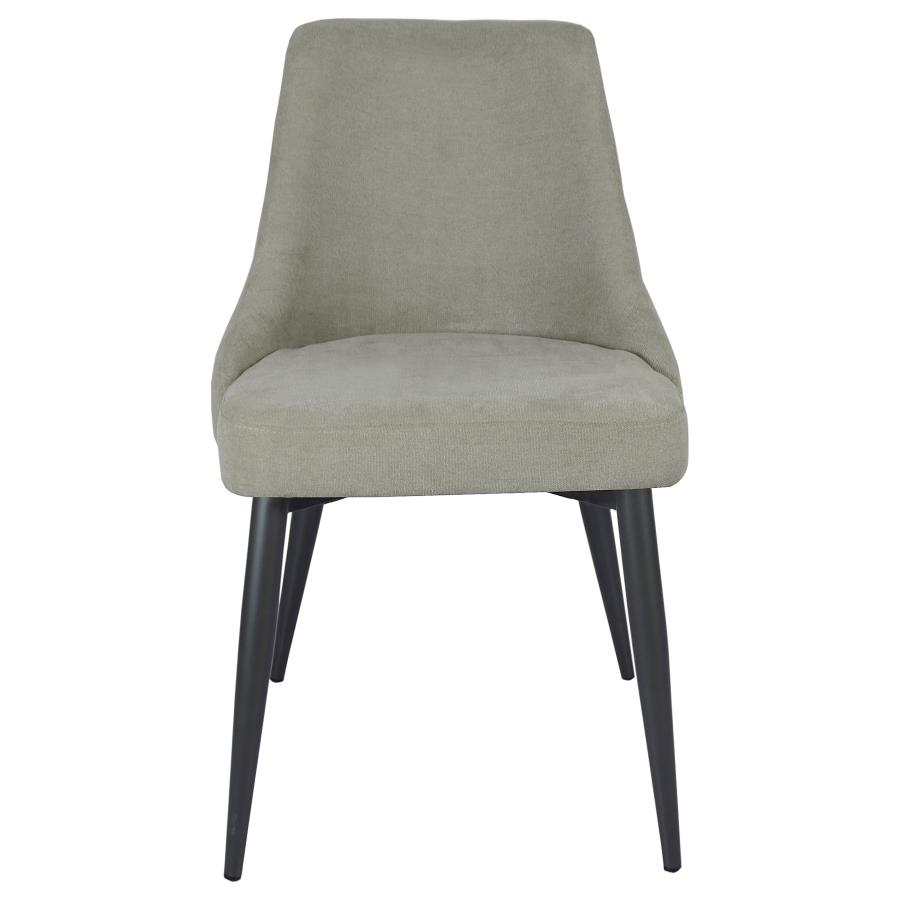 (image for) Cosmo Upholstered Dining Side Chair Light Grey (Set of 2)