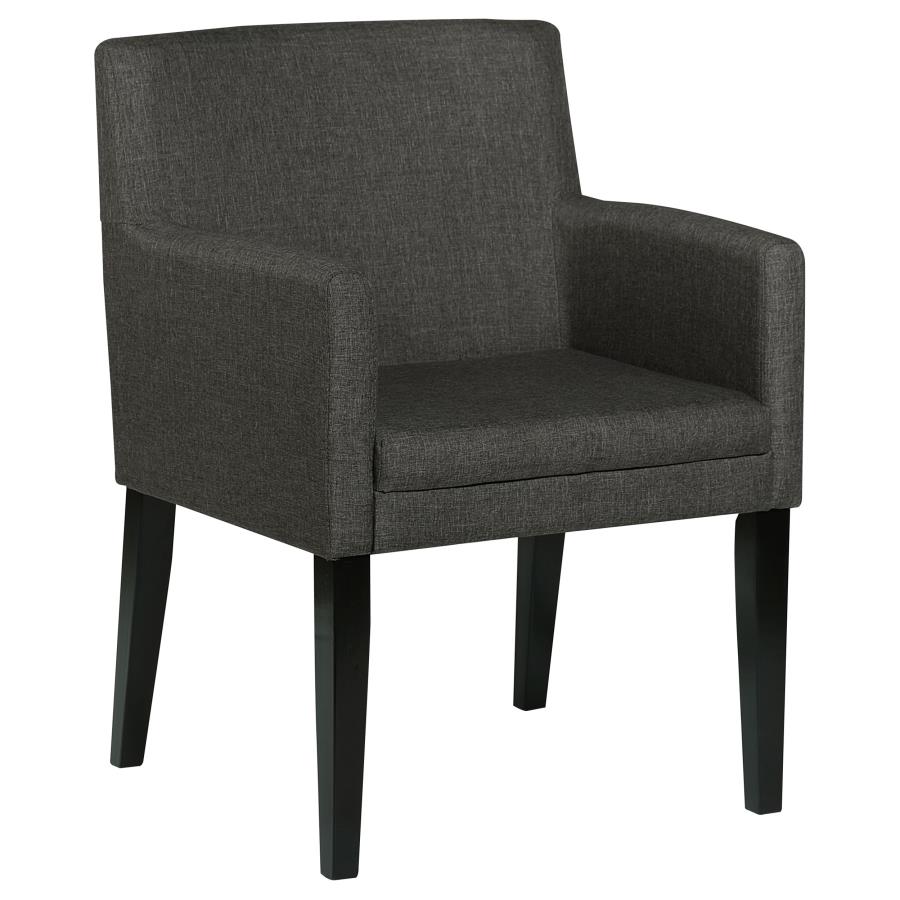 (image for) Catherine Upholstered Dining Arm Chair Grey (Set of 2)