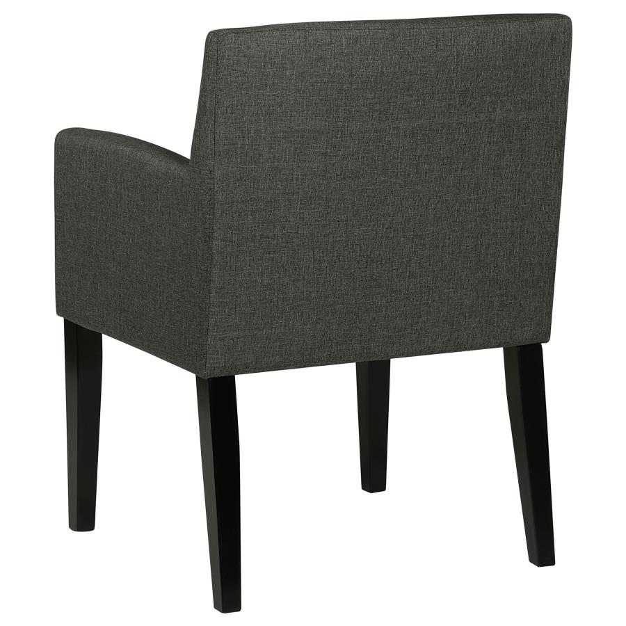 (image for) Catherine Upholstered Dining Arm Chair Grey (Set of 2)