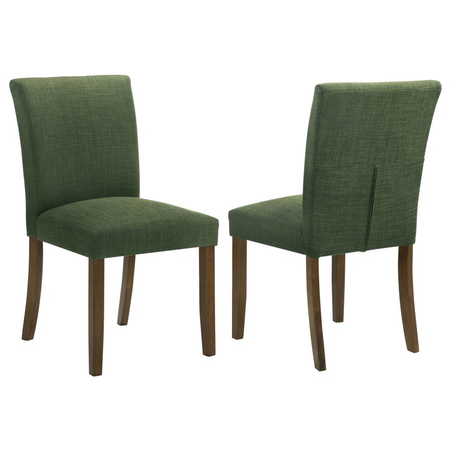 (image for) Cantley Upholstered Dining Side Chair Green (Set of 2) - Click Image to Close