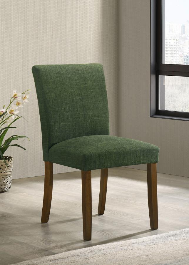 (image for) Cantley Upholstered Dining Side Chair Green (Set of 2)