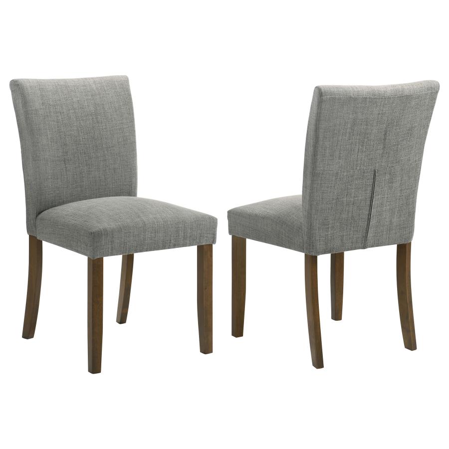 (image for) Cantley Upholstered Dining Side Chair Grey (Set of 2) - Click Image to Close