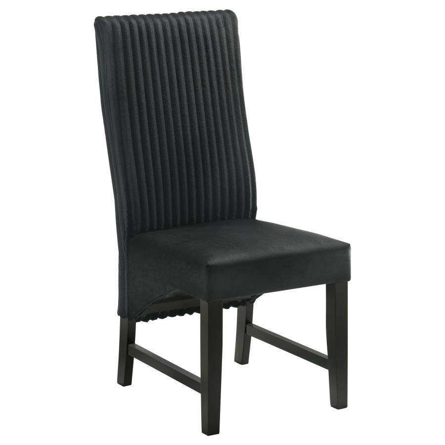 (image for) Barrand Upholstered Dining Side Chair Black (Set of 2)