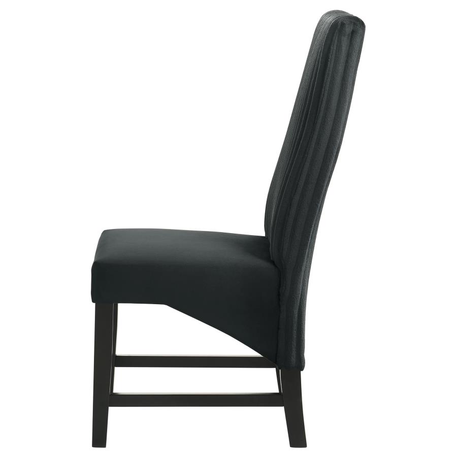 (image for) Barrand Upholstered Dining Side Chair Black (Set of 2)