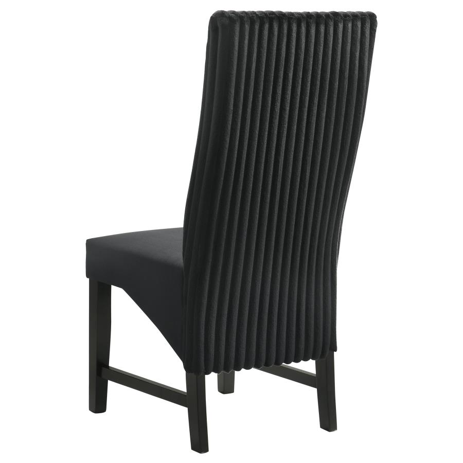 (image for) Barrand Upholstered Dining Side Chair Black (Set of 2)