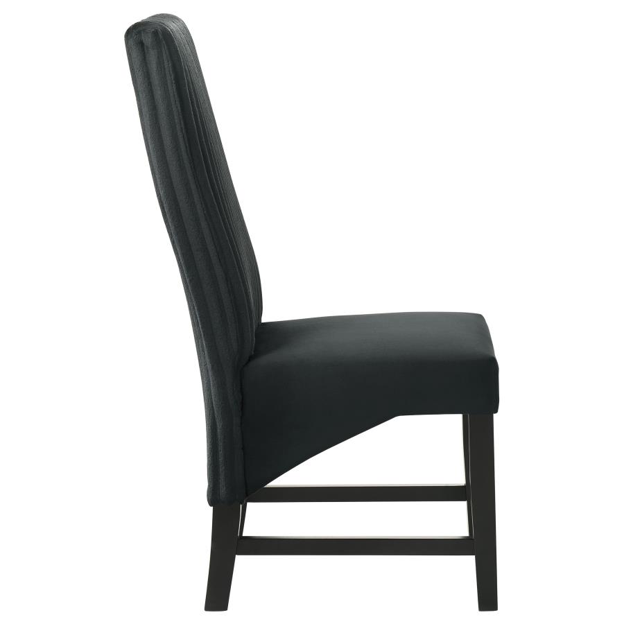 (image for) Barrand Upholstered Dining Side Chair Black (Set of 2)