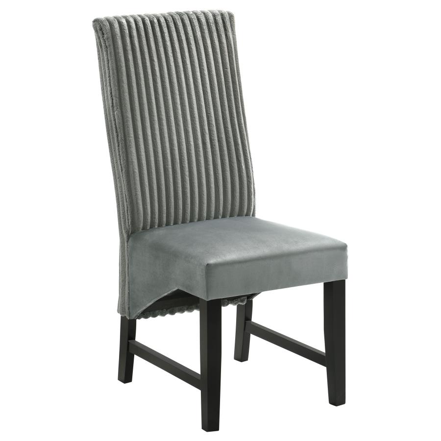 (image for) Barrand Upholstered Dining Side Chair Grey (Set of 2)