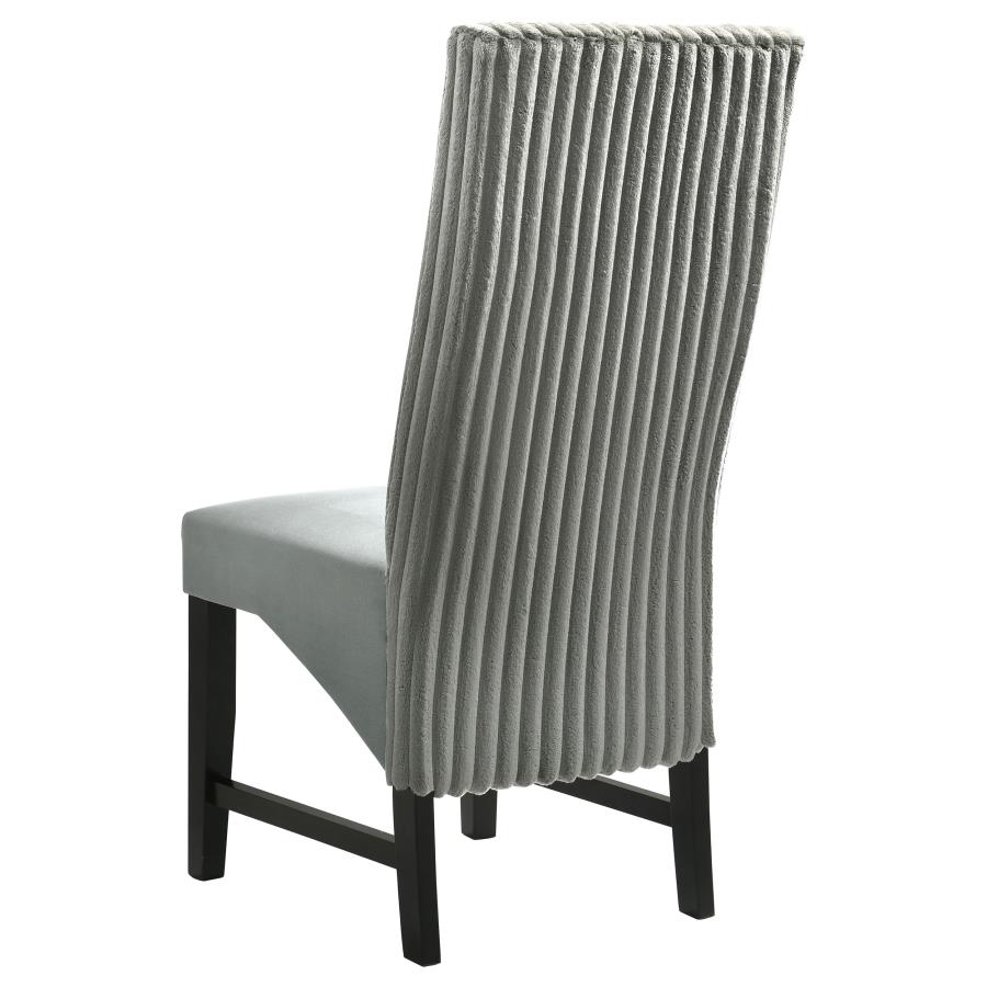 (image for) Barrand Upholstered Dining Side Chair Grey (Set of 2)