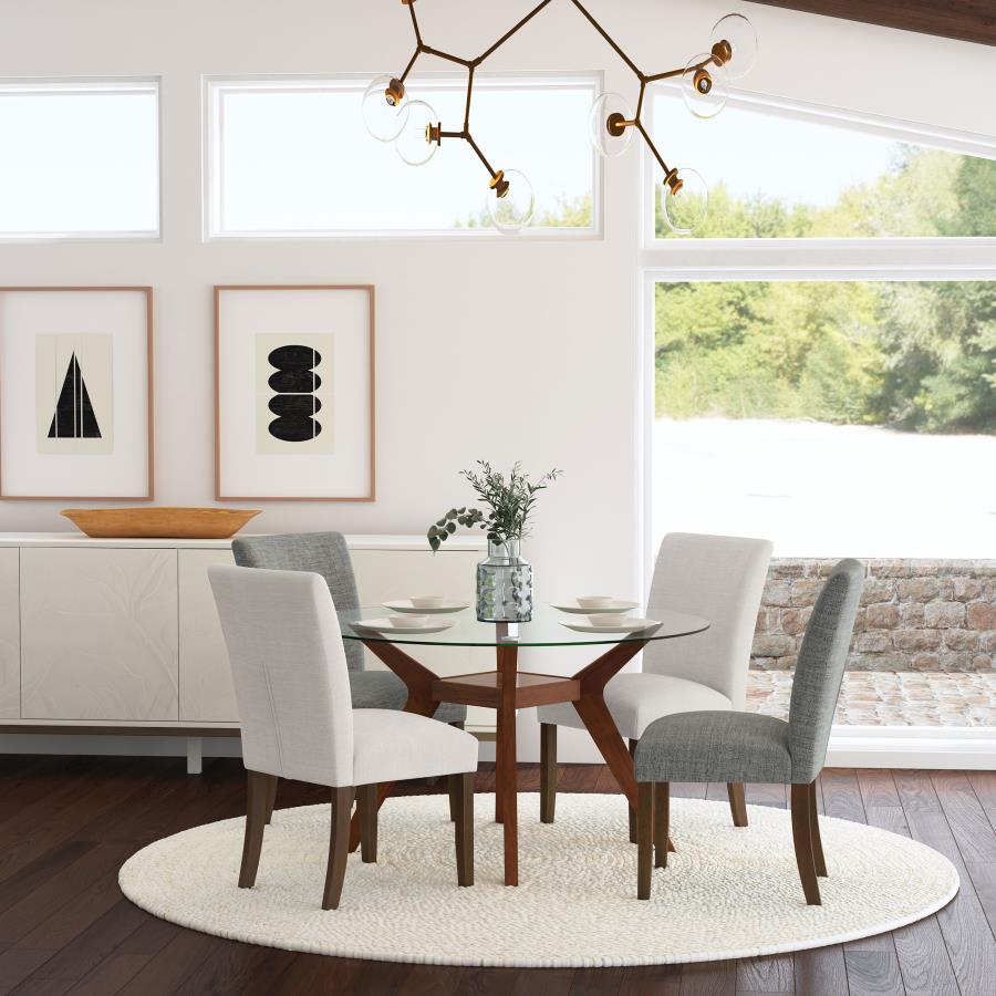 Modal Additional Images for Paxton Upholstered Dining Side Chair Beige (Set of 2)