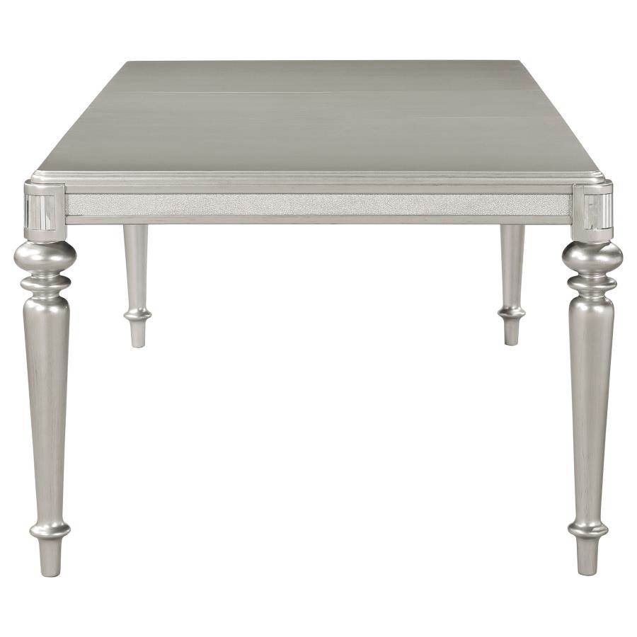 (image for) Bling Game 86-inch Extension Dining Table Metallic Platinum