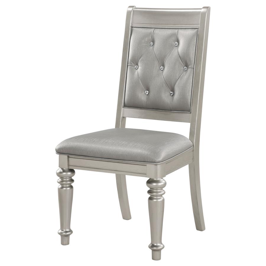 (image for) Bling Game Dining Side Chair Metallic Platinum (Set of 2)