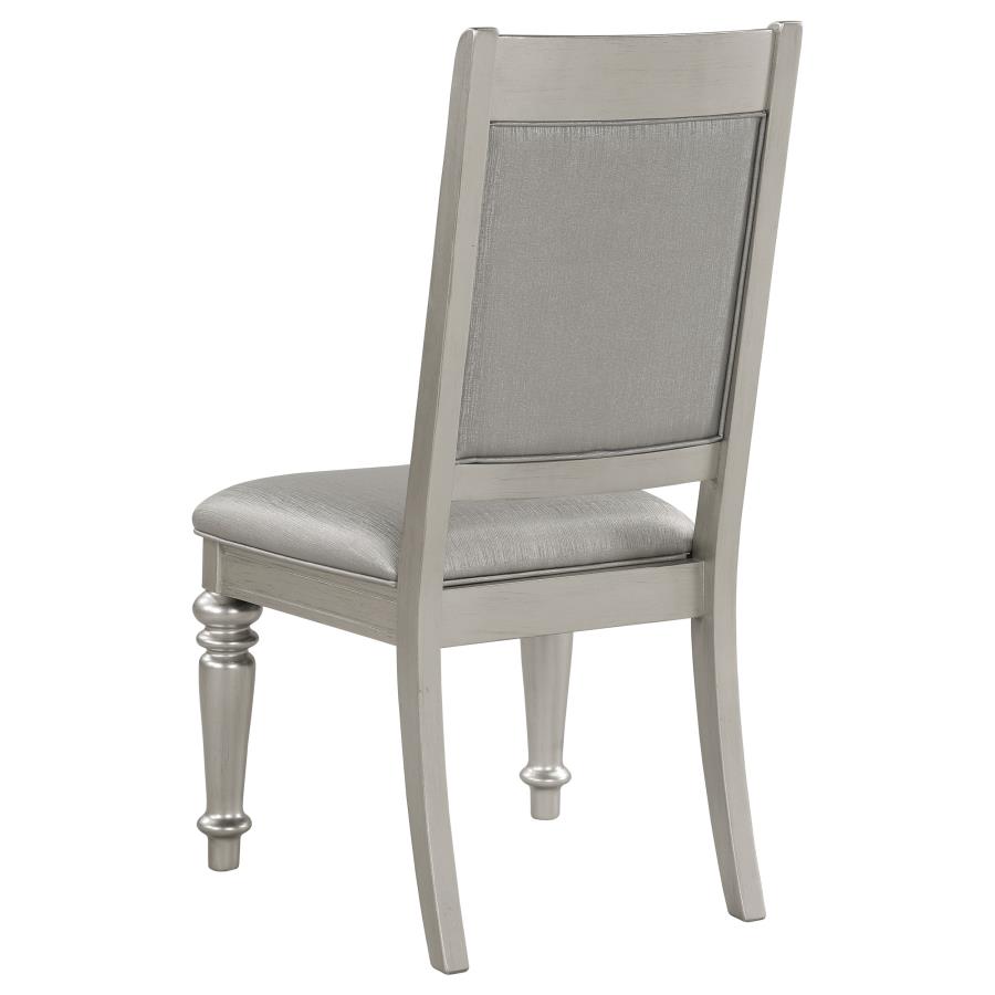 (image for) Bling Game Dining Side Chair Metallic Platinum (Set of 2)