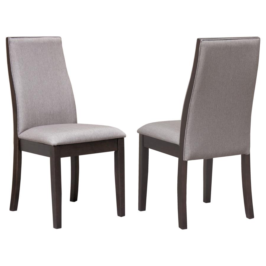 (image for) Spring Creek Upholstered Dining Chair Taupe (Set of 2) - Click Image to Close