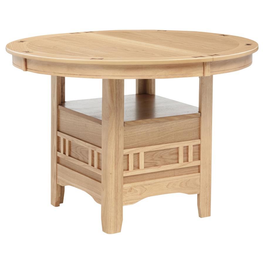 Lavon Oval 60-inch Wood Extension Leaf Dining Table Light Oak