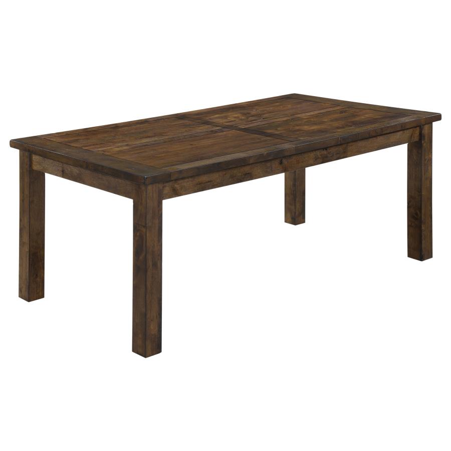 (image for) Coleman Rectangular 79-inch Dining Table Rustic Golden Brown - Click Image to Close