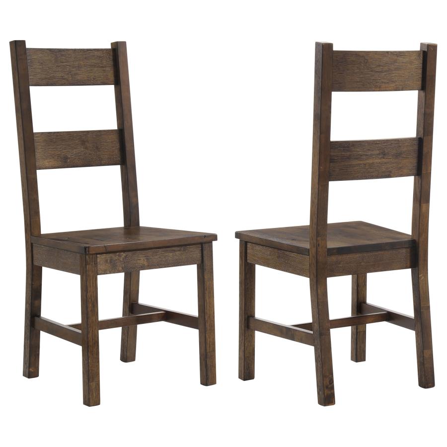 (image for) Coleman Dining Side Chair Rustic Golden Brown (Set of 2)