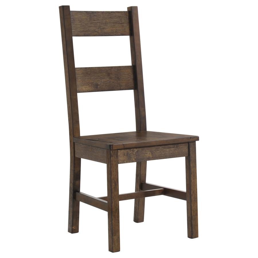 (image for) Coleman Dining Side Chair Rustic Golden Brown (Set of 2)