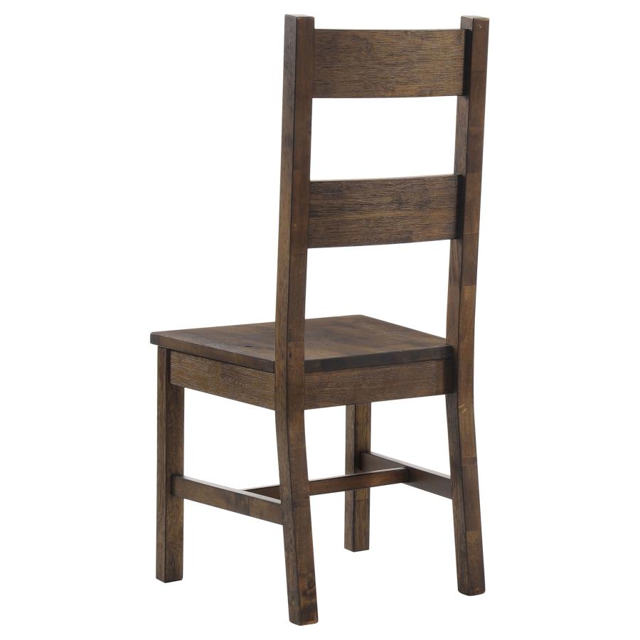 (image for) Coleman Dining Side Chair Rustic Golden Brown (Set of 2)