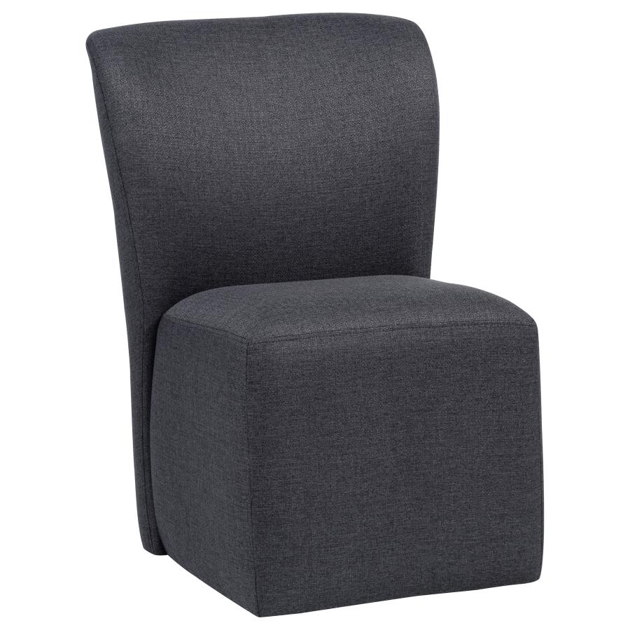 Jaelynn Upholstered Parsons Dining Side Chair Charcoal (Set of 2)
