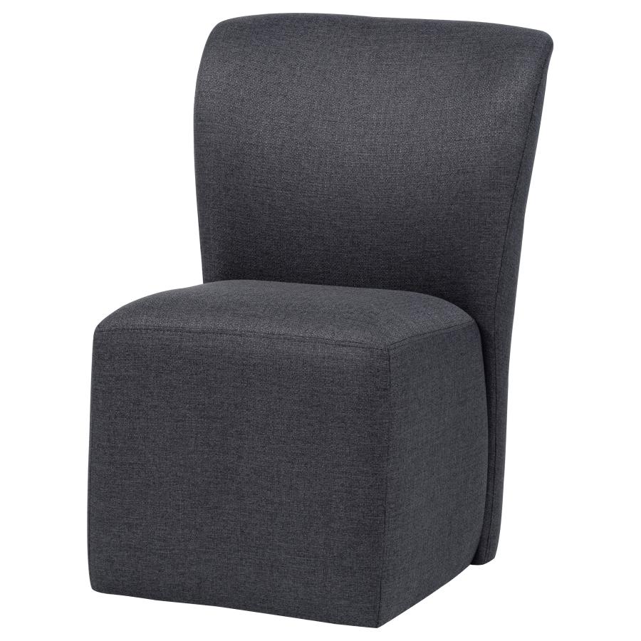 Jaelynn Upholstered Parsons Dining Side Chair Charcoal (Set of 2)