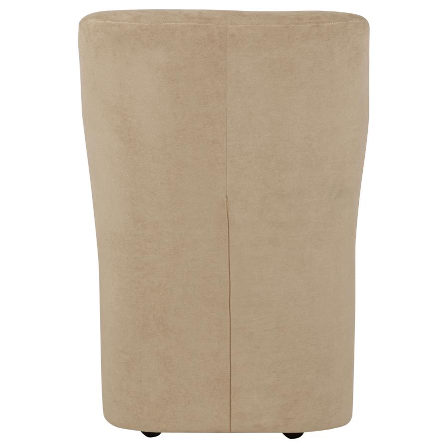 Jaelynn Upholstered Parsons Dining Side Chair Tan (Set of 2)