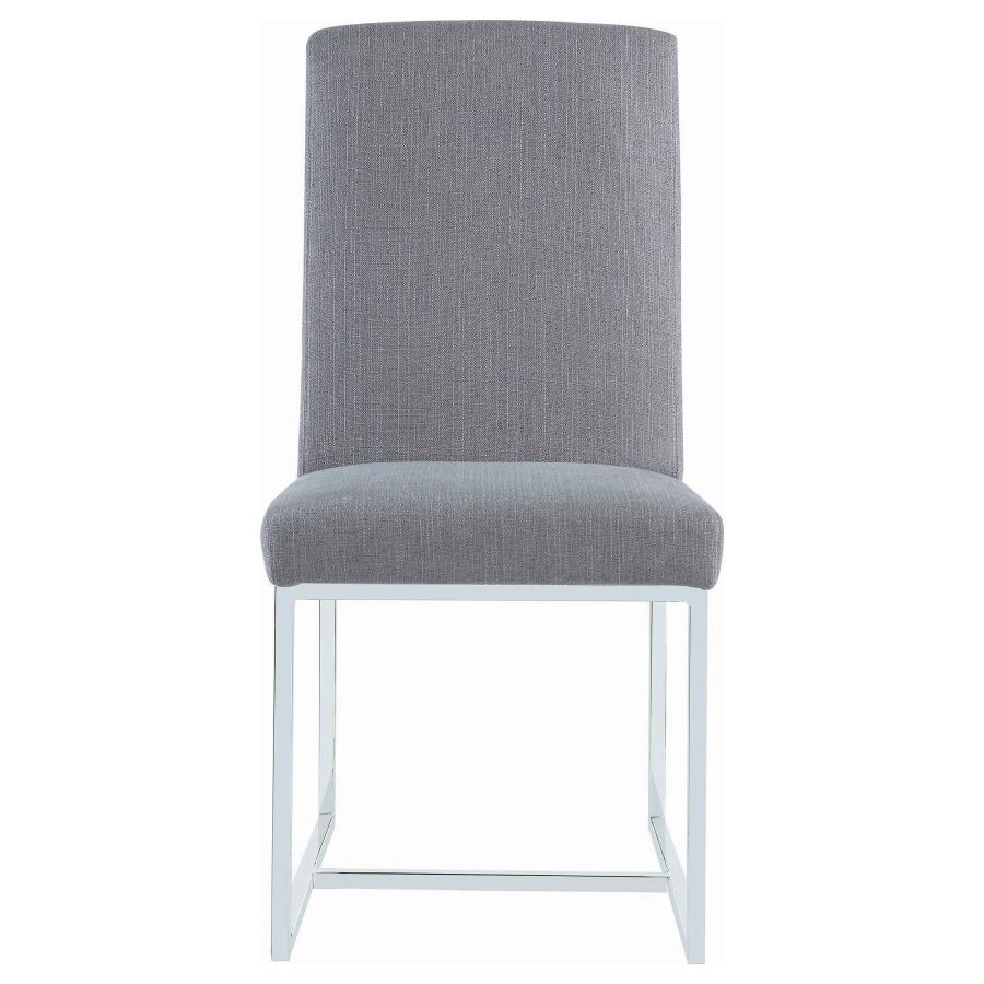 (image for) Mackinnon Upholstered Dining Side Chair Grey (Set of 2)