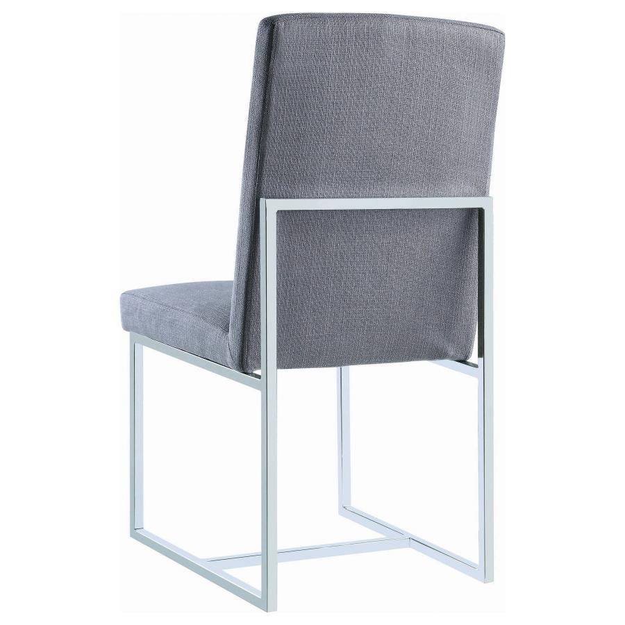 (image for) Mackinnon Upholstered Dining Side Chair Grey (Set of 2)