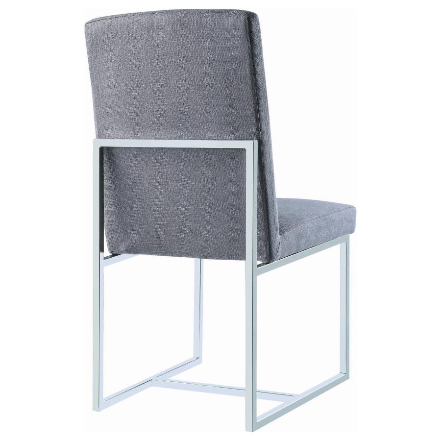 (image for) Mackinnon Upholstered Dining Side Chair Grey (Set of 2)