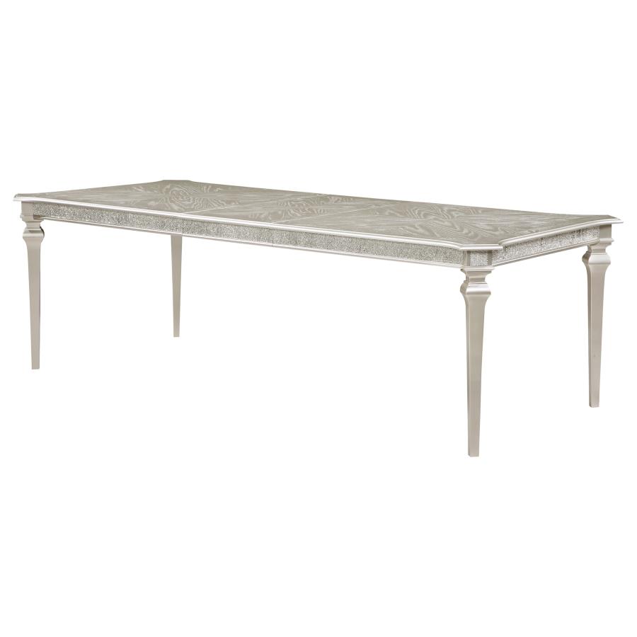 (image for) Evangeline 96-inch Extension Leaf Dining Table Silver Oak