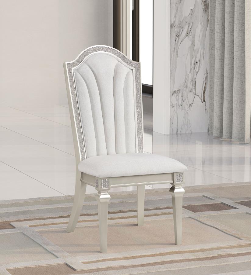 (image for) Evangeline Wood Dining Side Chair Silver Oak (Set of 2)