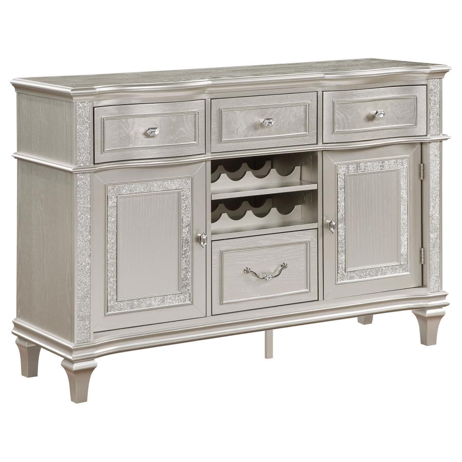 (image for) Evangeline 4-drawer Sideboard Buffet Cabinet Silver Oak