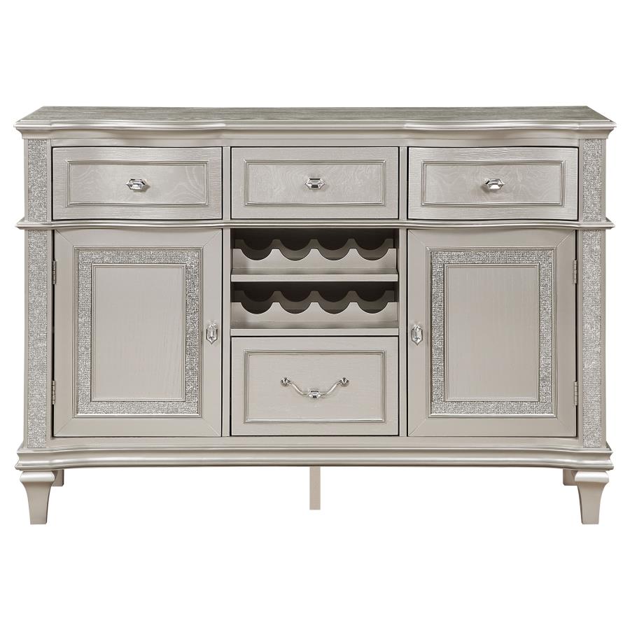 (image for) Evangeline 4-drawer Sideboard Buffet Cabinet Silver Oak