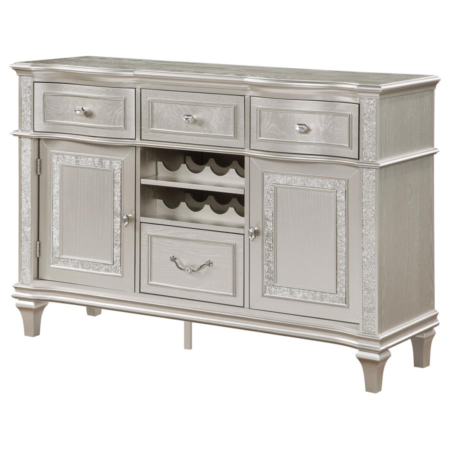 (image for) Evangeline 4-drawer Sideboard Buffet Cabinet Silver Oak