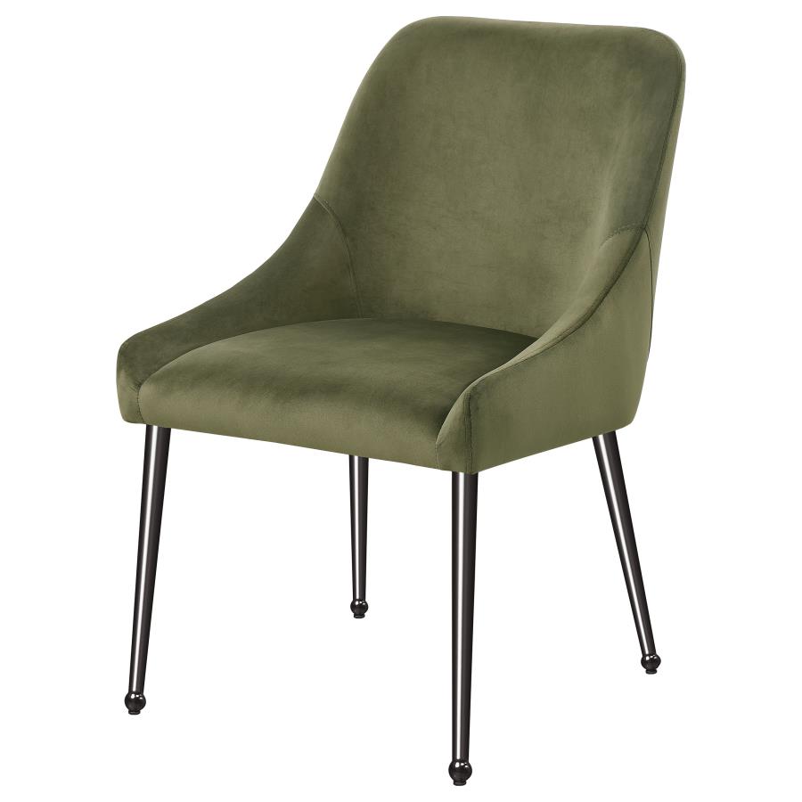 (image for) Mayette Upholstered Dining Side Chair Olive (Set of 2)