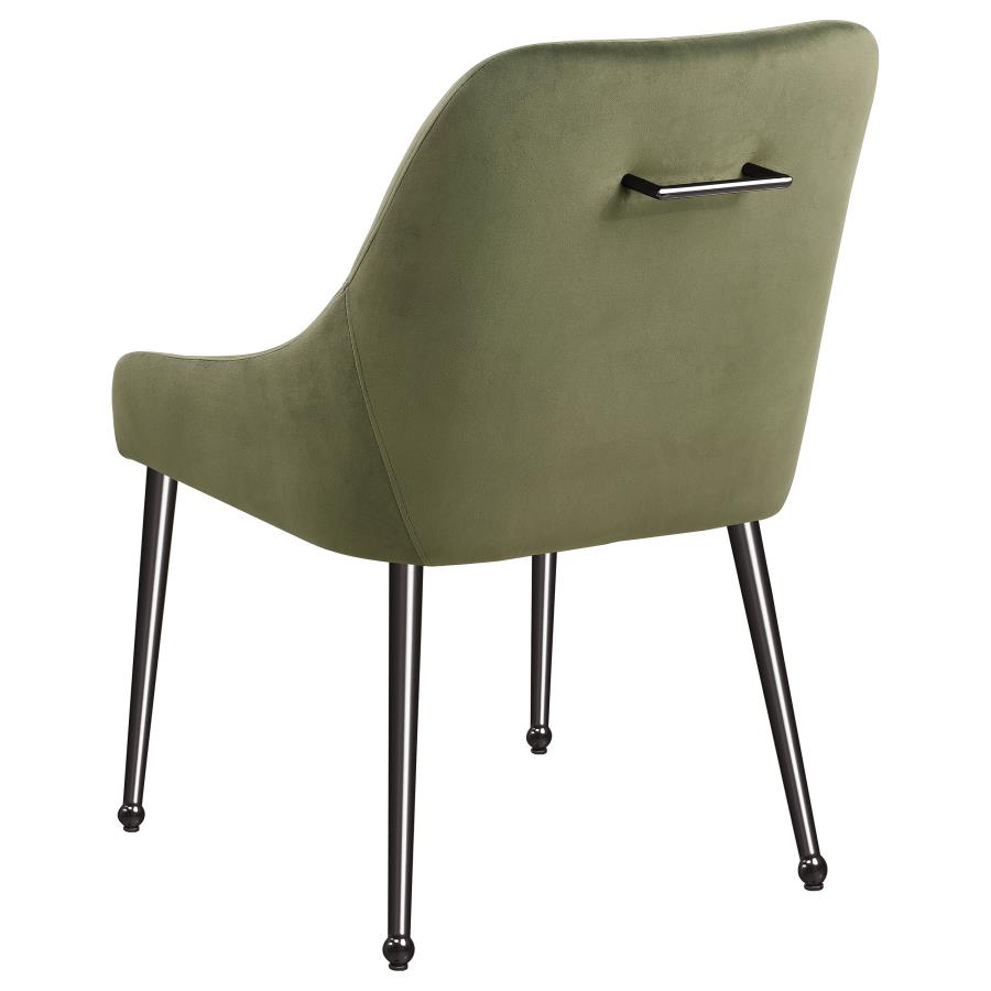 (image for) Mayette Upholstered Dining Side Chair Olive (Set of 2)