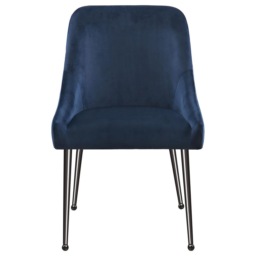 (image for) Mayette Upholstered Dining Side Chair Blue (Set of 2)