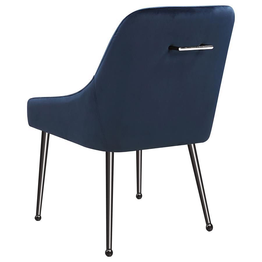 (image for) Mayette Upholstered Dining Side Chair Blue (Set of 2)